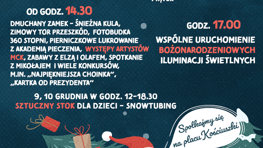 Miasto się świątecznie rozświetli w najbliższy piątek
