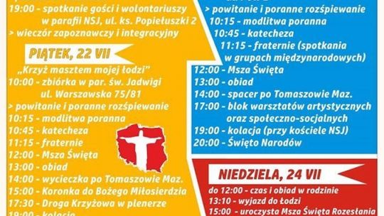 Światowe Dni Młodzieży w Tomaszowie