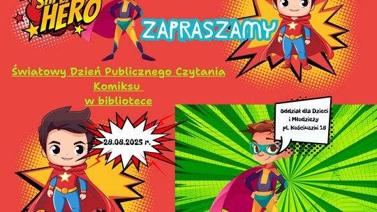 Światowy Dzień Publicznego Czytania Komiksów w dziecięcej książnicy