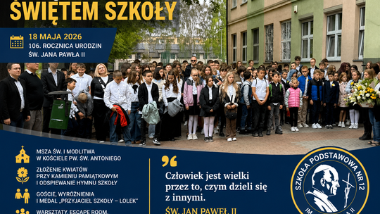 Święto Patrona w SP nr 12. Szkoła uczciła 106. rocznicę urodzin Jana Pawła II