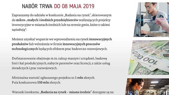 Szansa na finansowe wsparcie firm