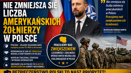 Szef MON: nie zmniejsza się liczba amerykańskich żołnierzy w Polsce