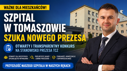 Szpital szuka nowego prezesa. Konkurs w TCZ ma być otwarty i transparentny