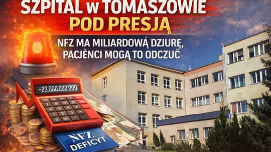Szpital w Tomaszowie pod presją. NFZ ma miliardową dziurę, pacjenci mogą to odczuć