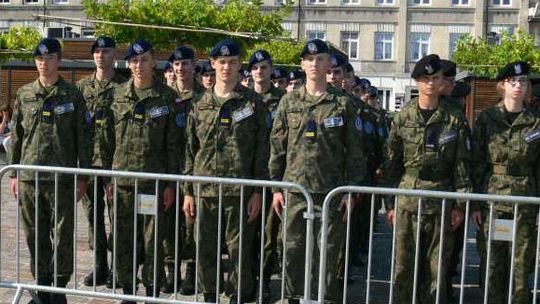 Sztandar dla batalionu logistycznego.