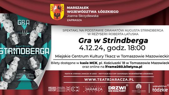 Teatr Jaracza z Łodzi przywędruje do Tomaszowa