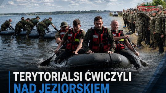 Terytorialsi z 9 ŁBOT ćwiczyli nad Jeziorskiem. Woda, pontony, wały i scenariusze jak z prawdziwej akcji