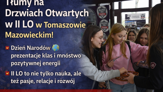 Tłumy na Drzwiach Otwartych w II LO w Tomaszowie Mazowieckim. „Arbuzy” przyciągnęły ósmoklasistów