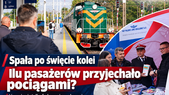 Tłumy w Spale, ale ilu przyjechało pociągiem? Najważniejszej liczby na razie brakuje