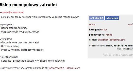 To oszustwo a nie oferta pracy