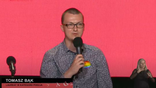Tomasz Bąk - laureat Nagrody literackiej Gdynia 2020 w kategorii poezja
