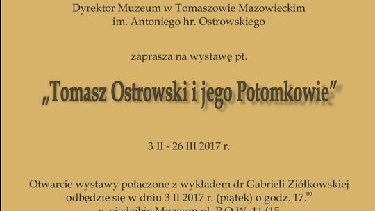 Tomasz Ostrowski i jego Potomkowie