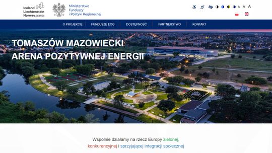Tomaszów Mazowiecki – Arena Pozytywnej Energii. Powstała strona projektu