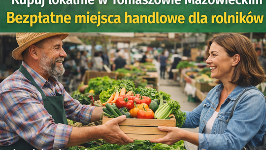 Tomaszów Mazowiecki stawia na lokalnych rolników. Bezpłatny handel na targowisku od piątku do soboty