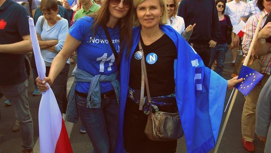 Tomaszowianie na manifestacji