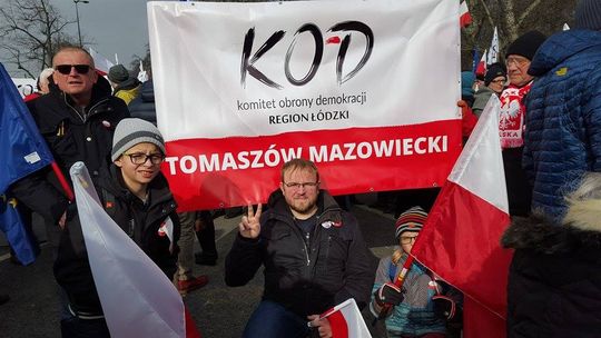 Tomaszowianie na warszawskim marszu