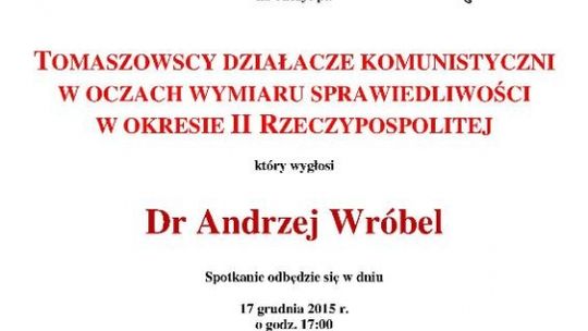Tomaszowscy działacze komunistyczni