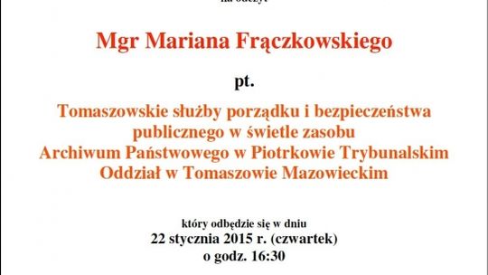 Tomaszowskie Służby Porządku Bezpieczeństwa Publicznego