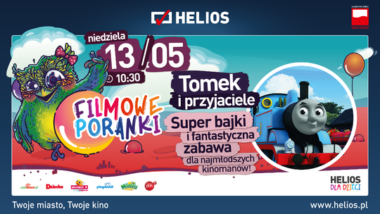 Tomek swoją stację ma w kinach Helios!