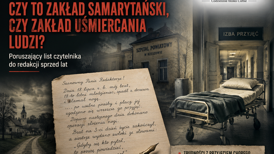 Tragiczny list: 18-latek zmarł po złamaniu nogi i opóźnionej pomocy w szpitalu
