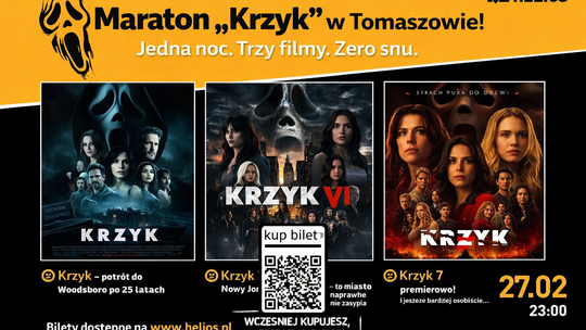 Trzy filmy, jedna noc, jeden Ghostface