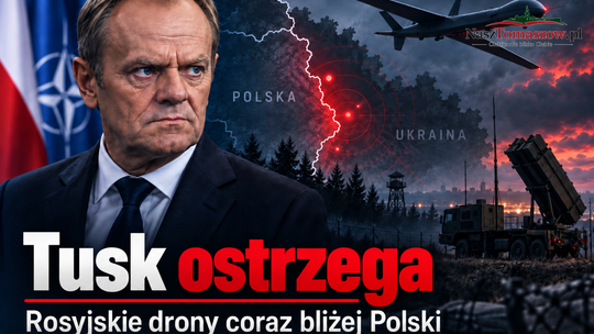 Tusk ostrzega przed „przypadkowymi” uderzeniami w państwa NATO. Rosyjskie drony coraz bliżej Polski