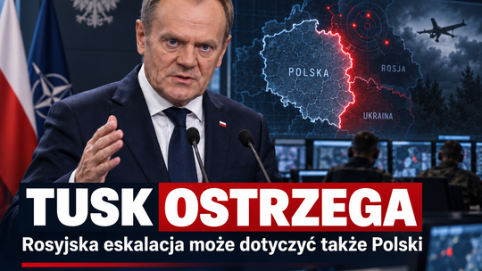 Tusk ostrzega: Rosja nasili działania. „Eskalacja może dotyczyć także terytorium Polski”
