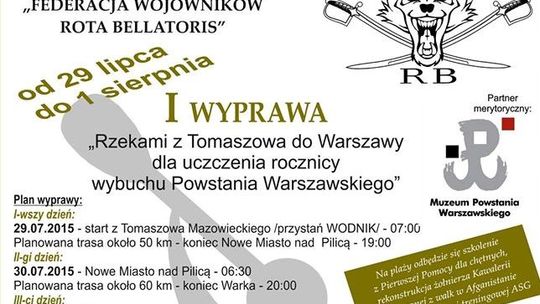 Uczczą Powstanie Warszawskie w nietypowy sposób