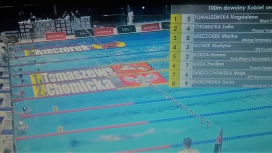 Udany debiut Mariki na pływalni 50 metrowej.