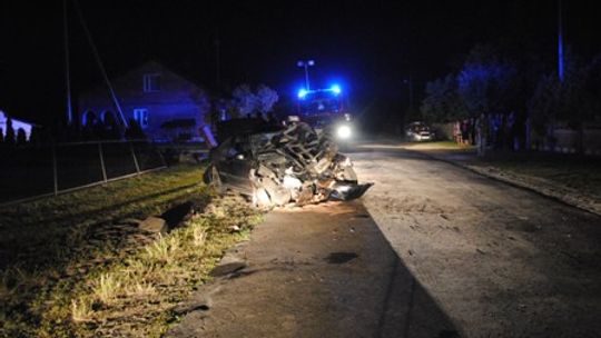 w Roszkowej Woli miał miejsce wypadek drogow