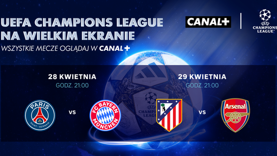 UEFA Champions League   Półfinały na ekranach kin Helios