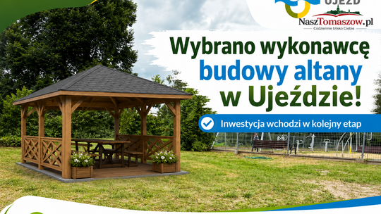 Ujazd wybrał wykonawcę altany. Inwestycja na działce rekreacyjno-sportowej ruszy po podpisaniu umowy