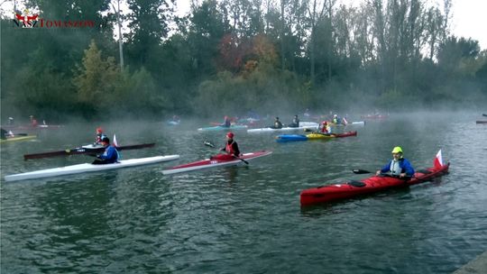 Ultramaraton kajakowy na trasie Tomaszów Mazowiecki - Warka