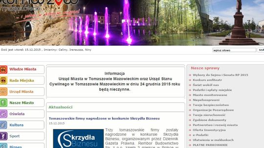 Urząd Miasta z nowej strony