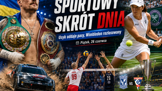 Usyk oddaje pasy, Wimbledon rozdał karty. Sportowy piątek pod znakiem wielkich nazwisk