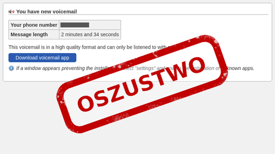 Uwaga! Ostrzegamy przed powrotem znanego oszustwa, którego celem jest infekcja telefonów z systemem operacyjnym Android!