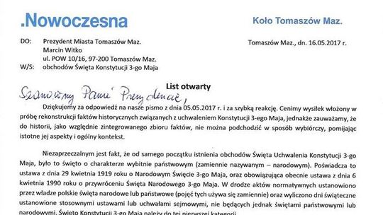 W odpowiedzi na odpowiedź