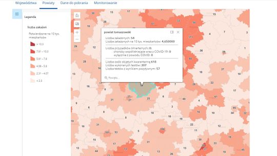 W Tomaszowie więcej chorych każdego dnia
