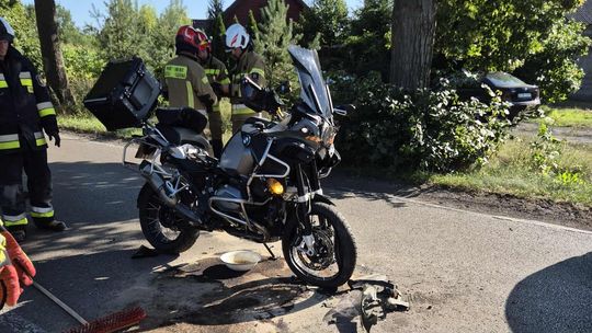 W wypadku w Henrykowie poszkodowany motocyklista