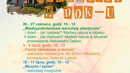 WAKACYJNE WARSZTATY w DOK