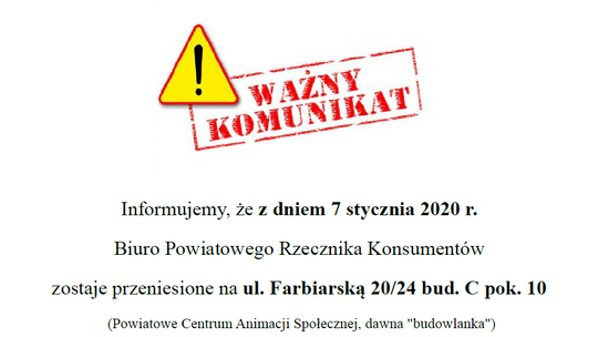 Ważny komunikat!
