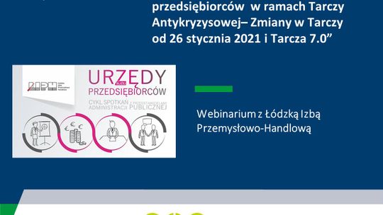 WEBINARIUM: Narzędzia wsparcia dla przedsiębiorców w ramach Tarczy Antykryzysowej