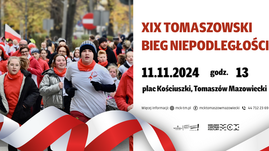 Weź udział w XIX Tomaszowskim Biegu Niepodległości