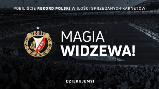 Widzew poprawia swój rekord Polski w ilości sprzedanych karnetów.