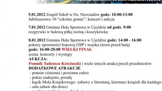 Wielka Orkiestra Świątecznej Pomocy po raz pierwszy zagra w Ujeździe