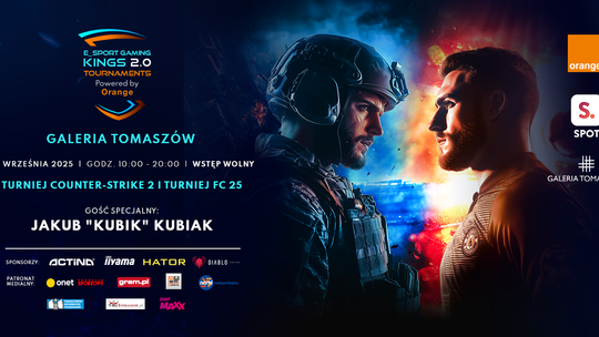 WIELKI TURNIEJ E-SPORT GAMING KINGS TOURNAMENTS 2.0 POWERED BY ORANGE PONOWNIE W GALERII TOMASZÓW