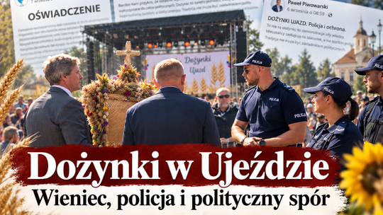 Wieniec, ochrona i policja. Dożynki w Ujeździe przykrył polityczny spór