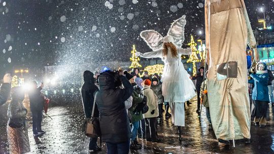 Wigilijne świętowanie na Placu Kościuszki