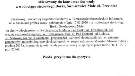 Woda przydatna do spożycia
