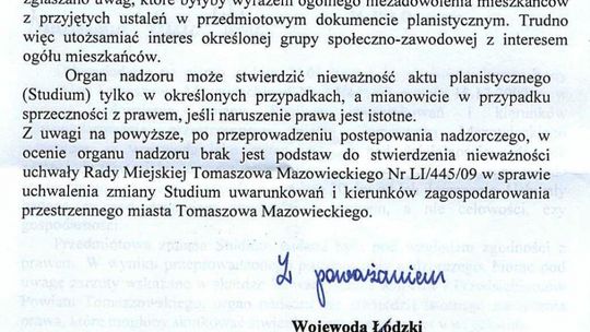 Wojewoda utrzymał w mocy